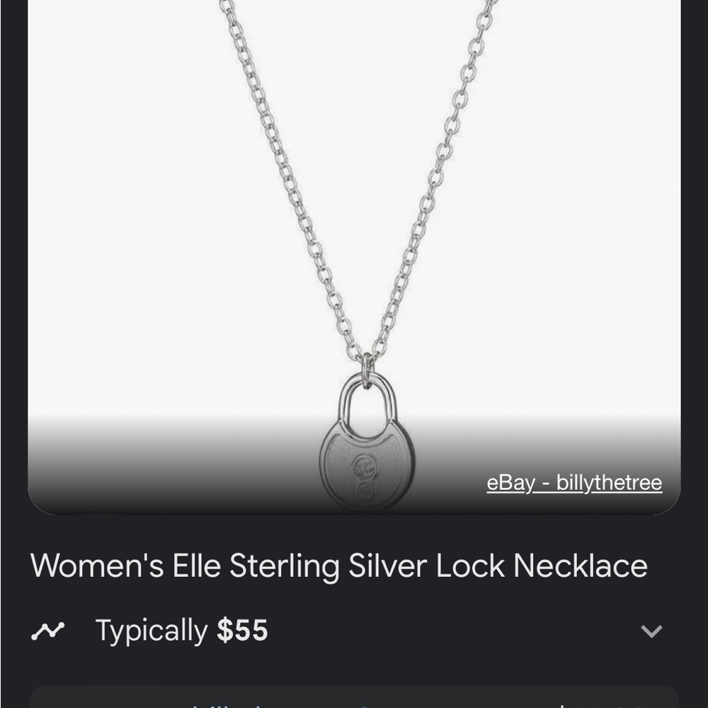 Elle lock necklace - Picture 2 of 2